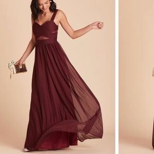 Birdy Grey Bridesmaid Gown Size L in Cabernet